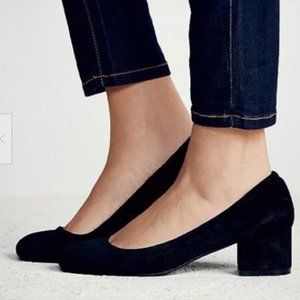 Jeffrey Campbell velvet block heels